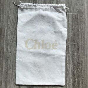 Chloe Dustbag White Small Leather Storage Travel